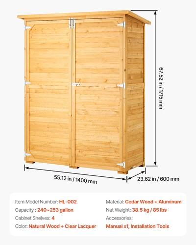 Outdoor wooden storage - wooden,