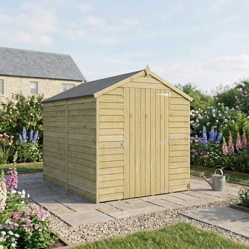 8x6 wooden garden - garden, shed