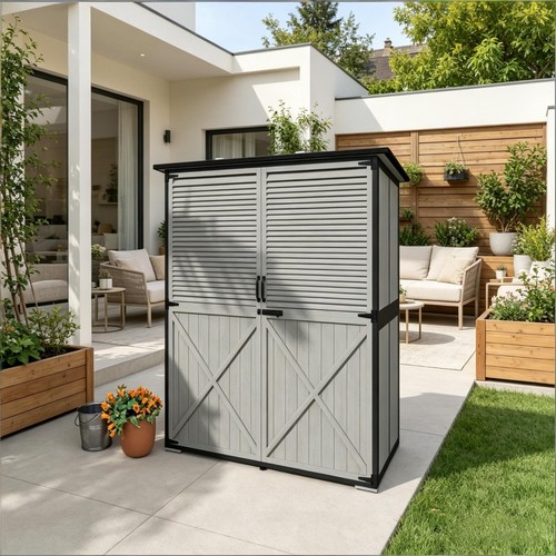 Modern outdoor garden shed - garden,