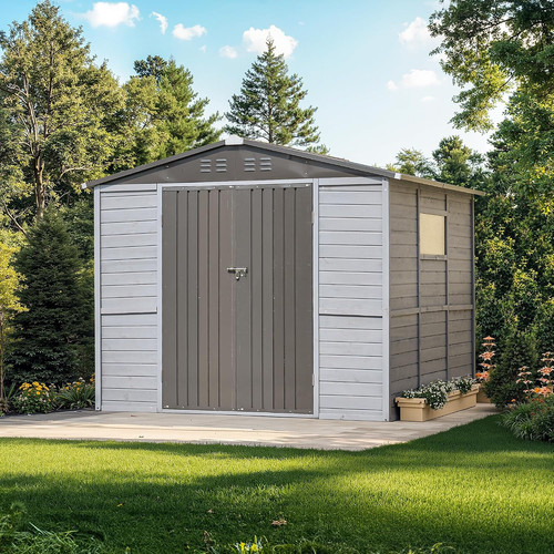 8x8 outdoor wood storage - 8x8,
