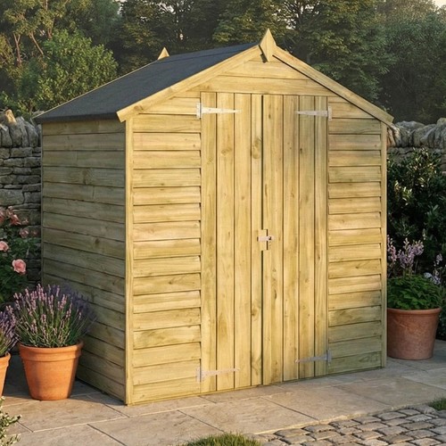 6x4 wooden garden shed - wooden,