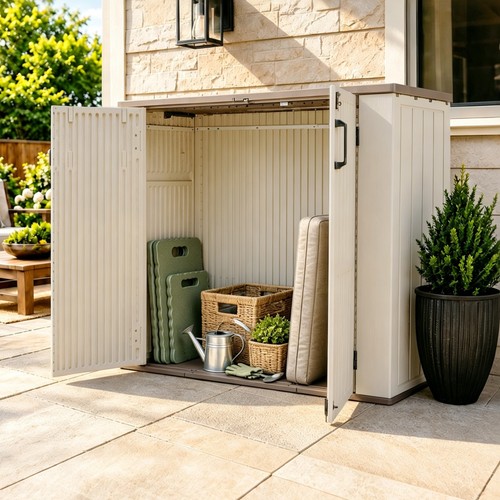 Outdoor resin storage - resin, shed
