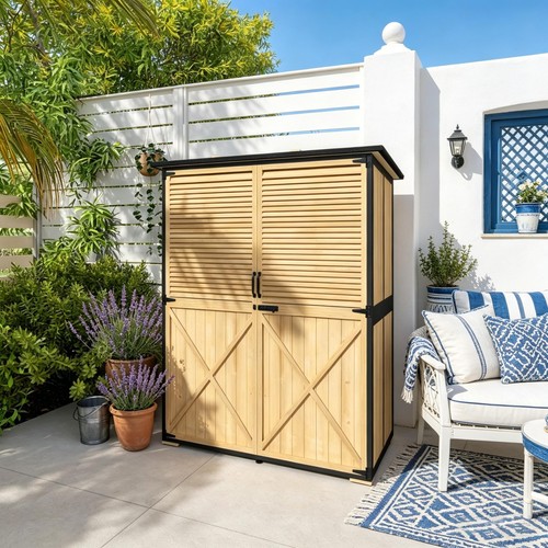 Outdoor storage shed - shed, wooden