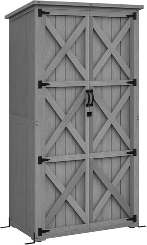 Wooden garden shed with - garden,