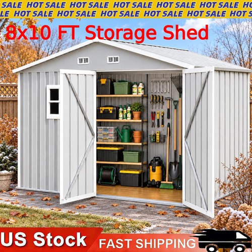 8x10 with double lockable - ft,