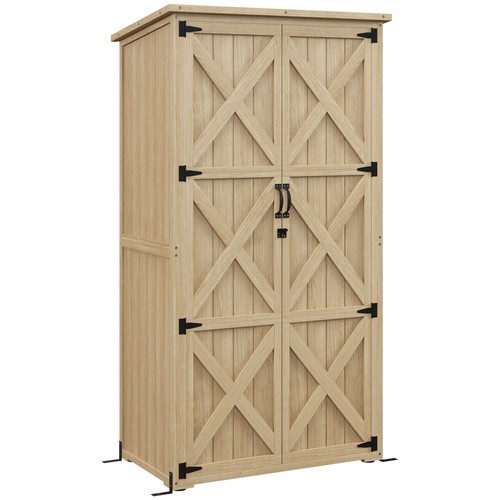 Outsunny wooden garden - wooden, shed
