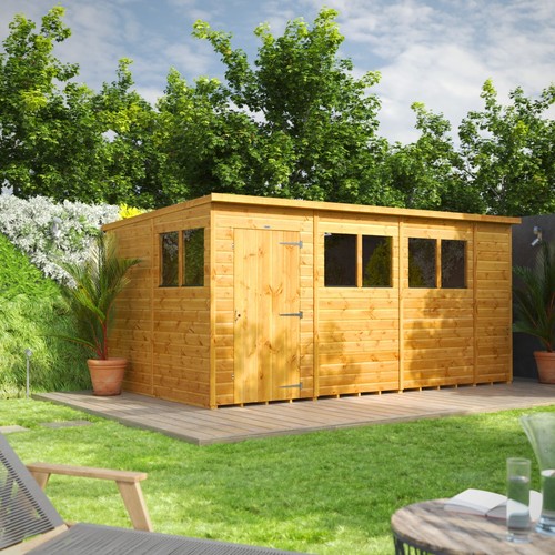 Shed power pent garden sheds - shed,