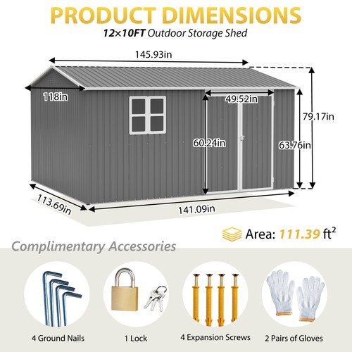 12x10 outdoor storage - 12x10, shed