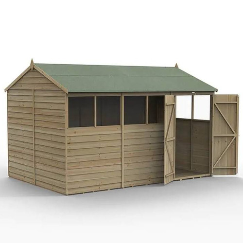 12x8 wooden garden - wooden, shed
