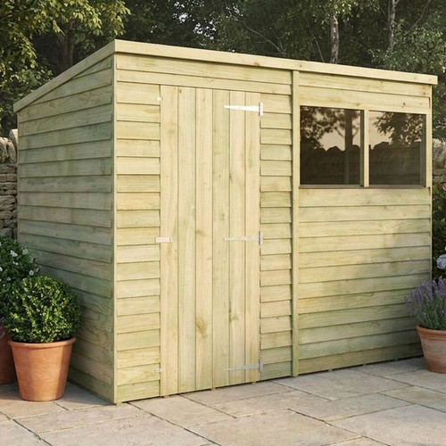 8x6 wooden pent shed - 8x6,