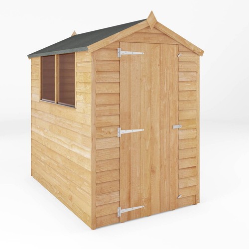 6x4 wooden garden sheds - wooden, single