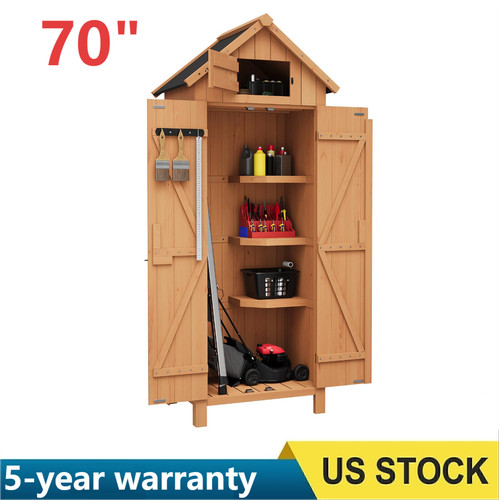 Outdoor wooden storage - 70",