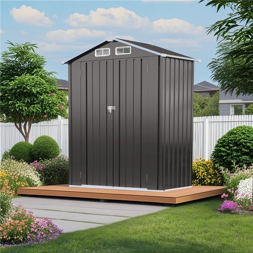 Outdoor metal storage - 5',
