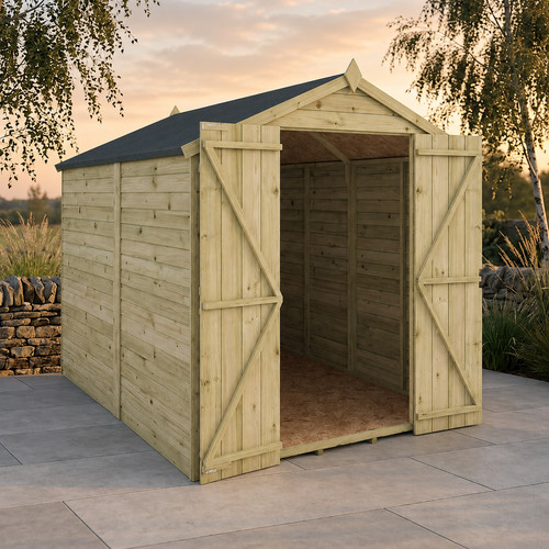 8x6 wooden garden sheds - wooden,