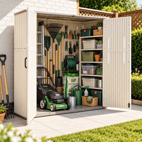 Tall resin outdoor storage - tall,