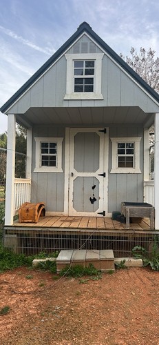 Gray and white - and, garden