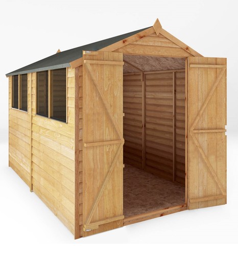 10x6 wooden garden - wooden, shed