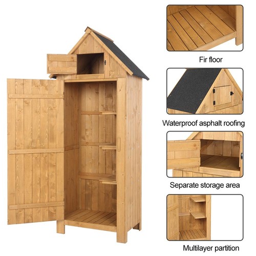 Single door wooden garden - wooden,