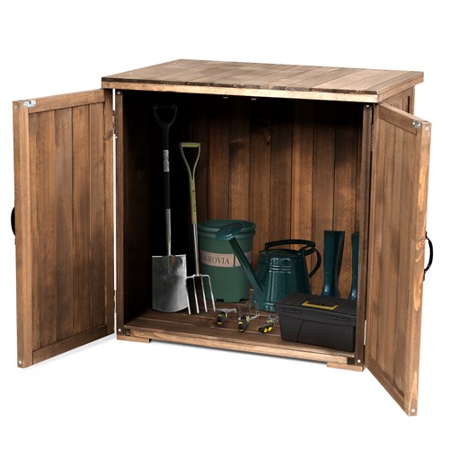 Outdoor wooden storage shed - storage,