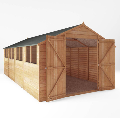 20x10 wooden garden - garden, shed
