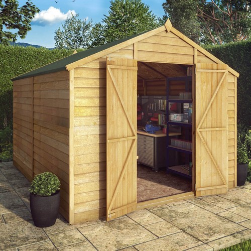 10x8 wooden garden shed - garden,