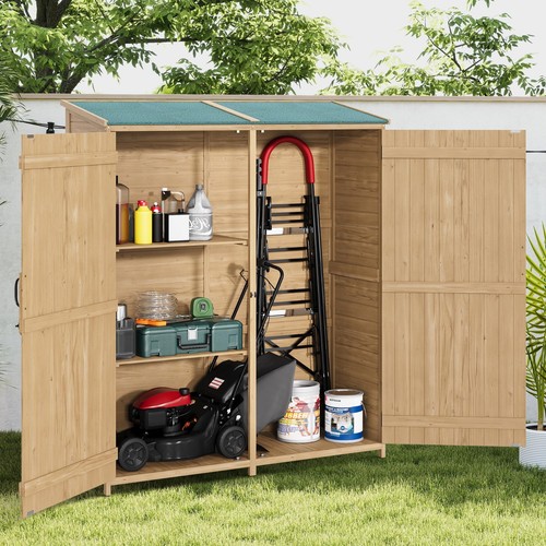 Wooden storage cabinet - storage, cabinet,outdoor