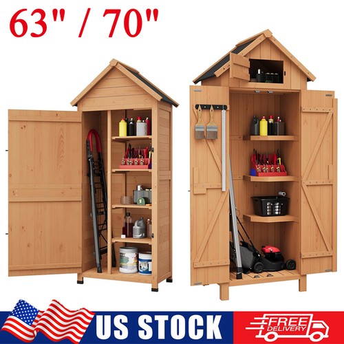 Outdoor wooden storage - 63"/70",