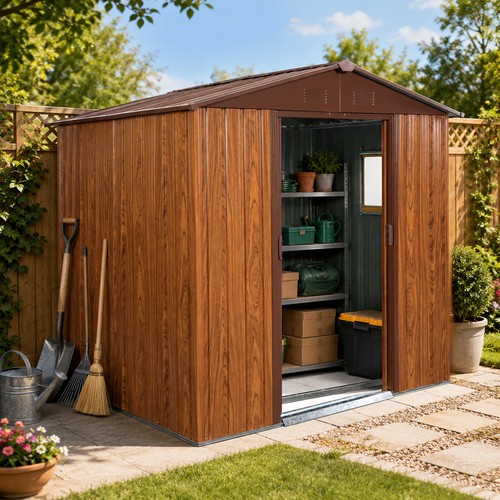 6x6 outdoor metal storage - 6x6,