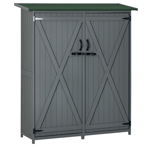 Wooden garden storage shed - garden,