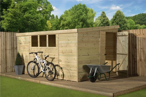 Empire 3000 pent garden shed - pent,